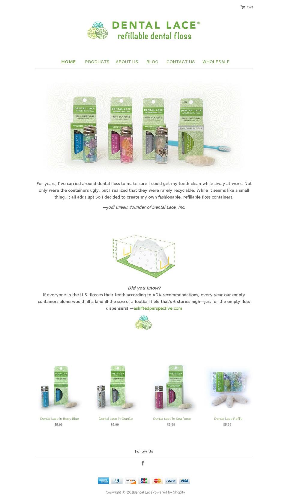 dentallace.com shopify website screenshot