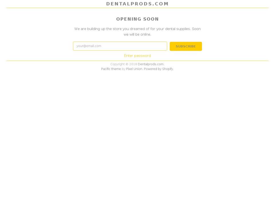 dentalprods.com — Shopify storefront screenshot