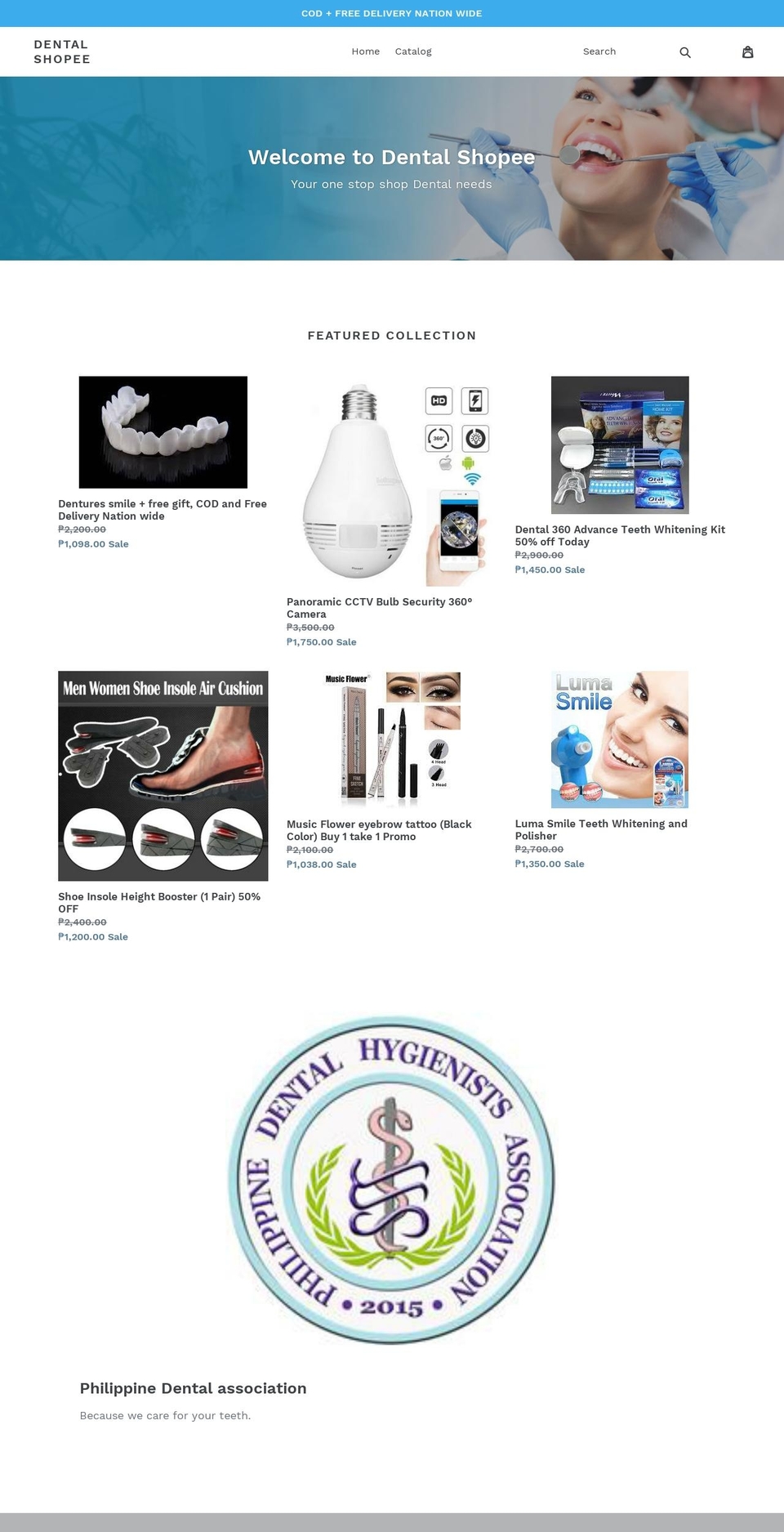dentalshopee.com — Shopify storefront screenshot