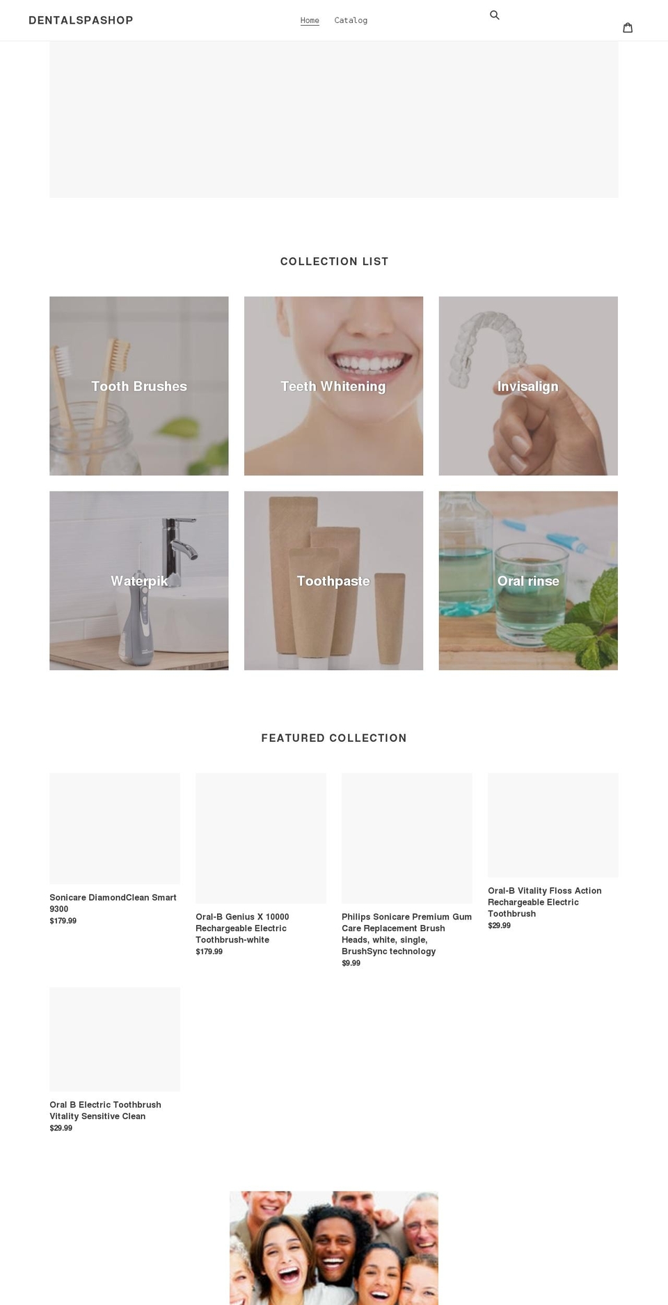 dentalspashop.com shopify website screenshot