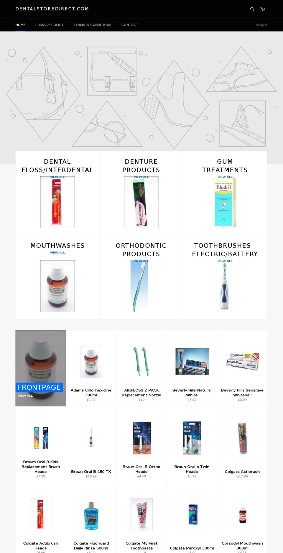 dentalstoredirect.com — Shopify storefront screenshot