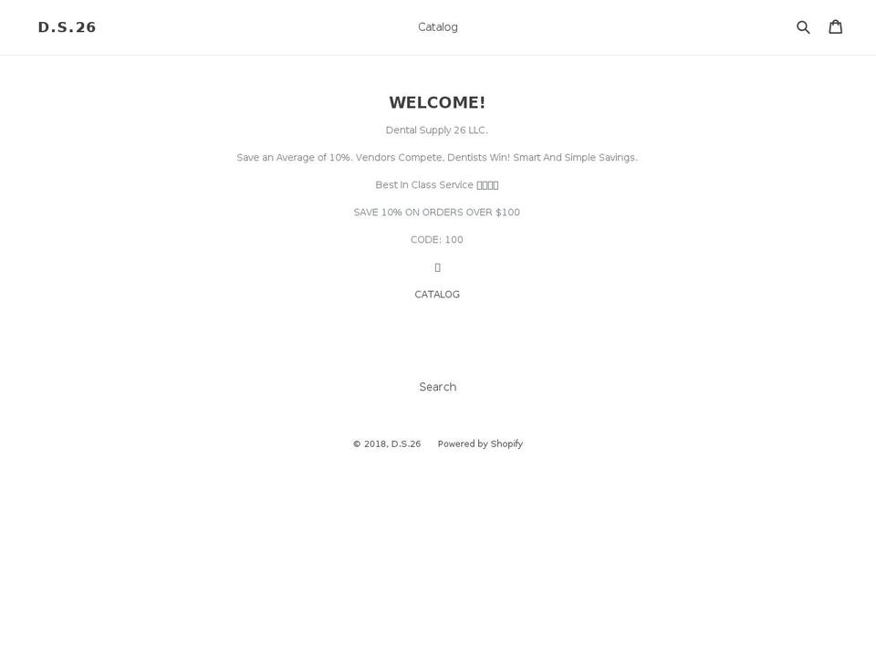 dentalsupply123.com — Shopify storefront screenshot