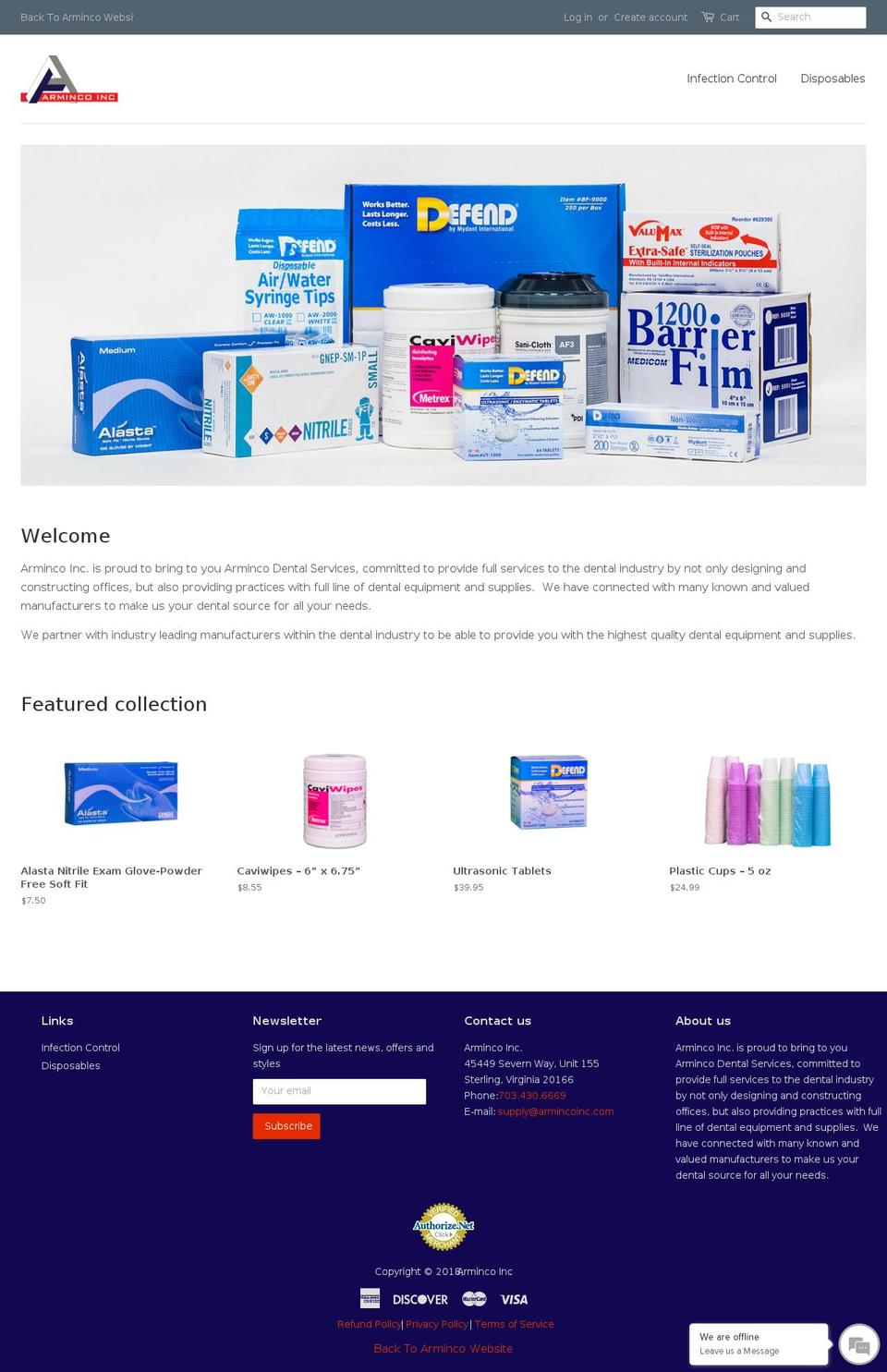 dentalsupplyandequipment.com — Shopify storefront screenshot