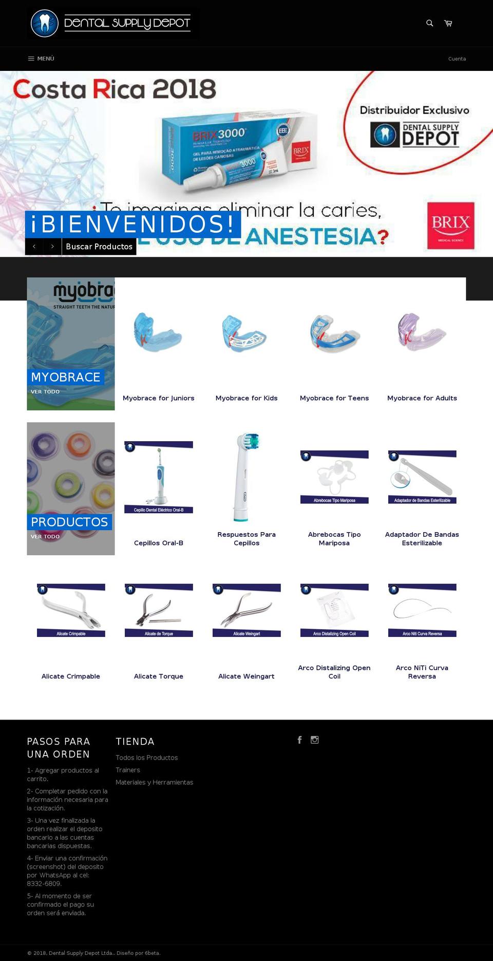 dentalsupplydepotcr.com — Shopify storefront screenshot