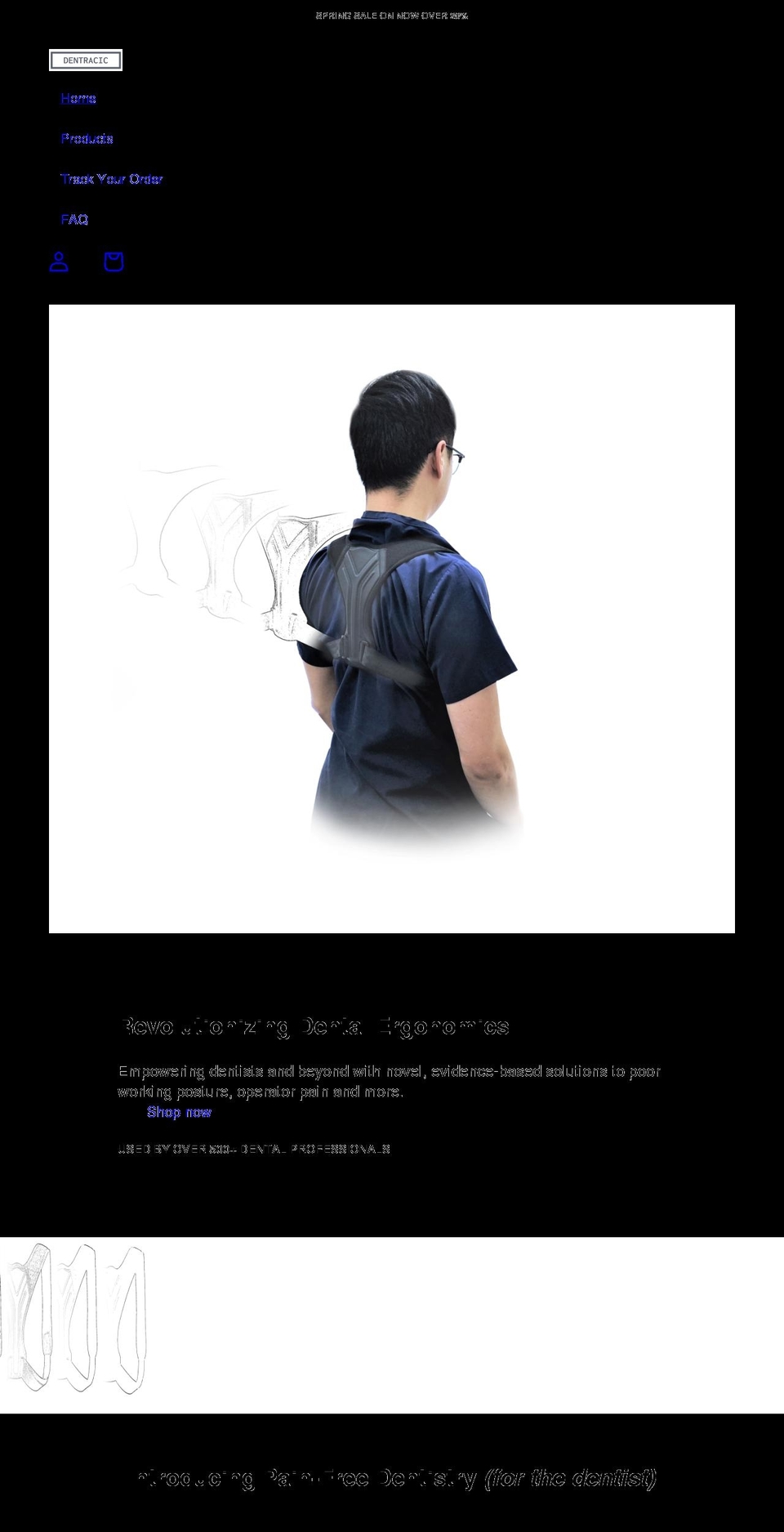 dentracic.com shopify website screenshot