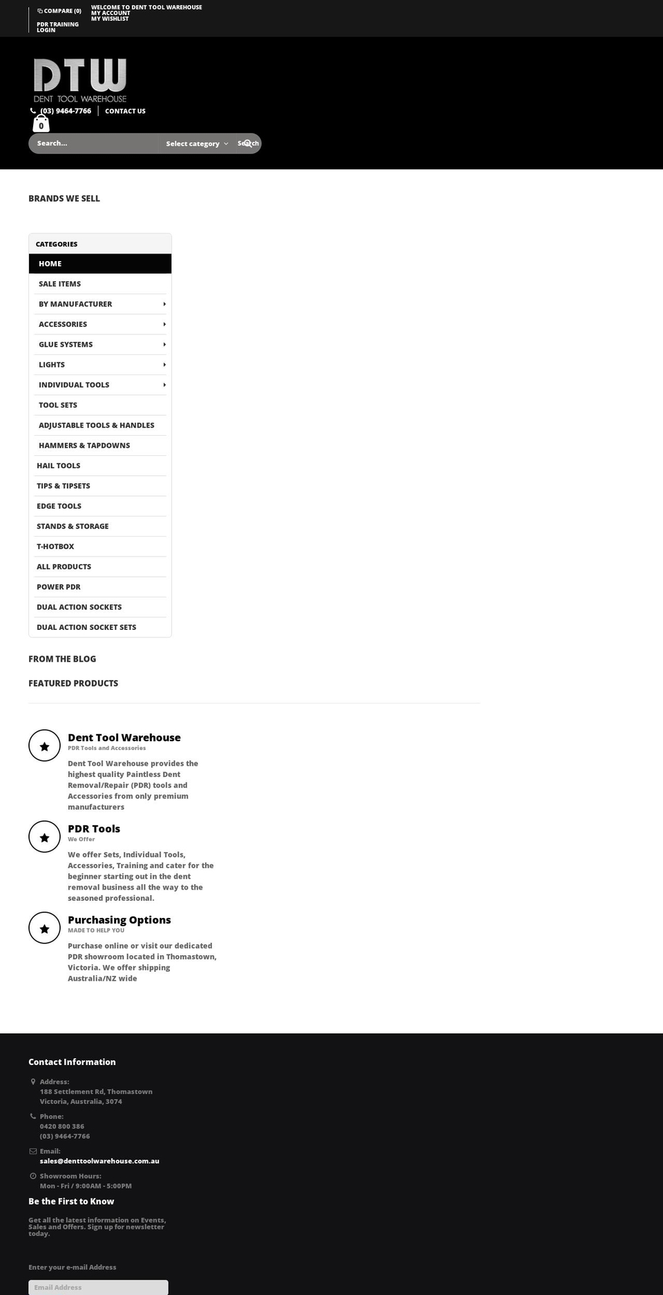 denttoolwarehouse.com.au shopify website screenshot