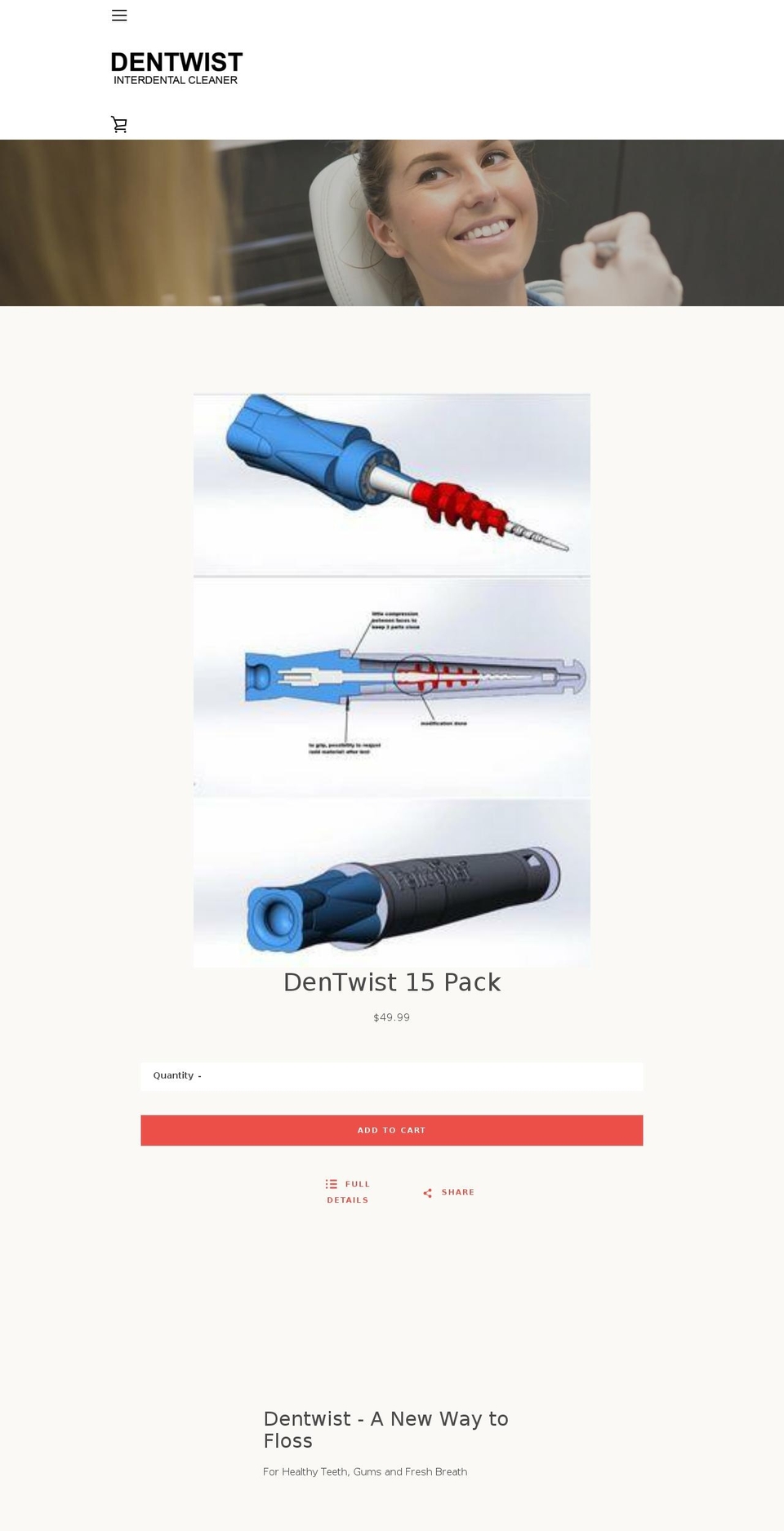 dentwist.com — Shopify storefront screenshot