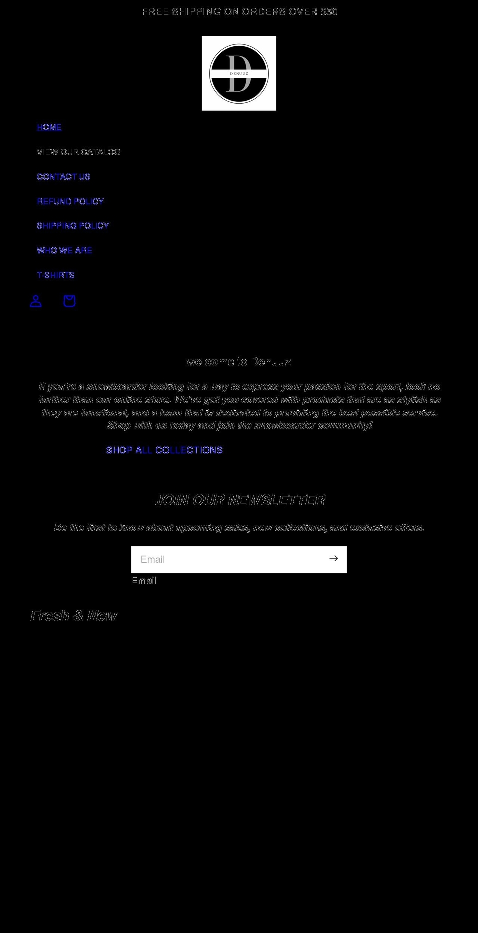 denuuz.com shopify website screenshot