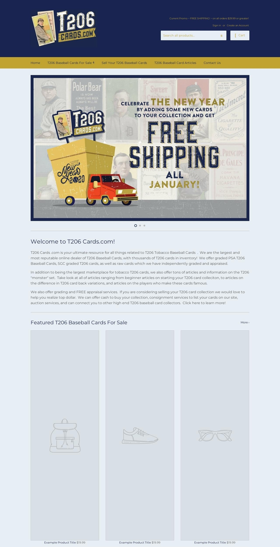 denverbaseballcards.com shopify website screenshot