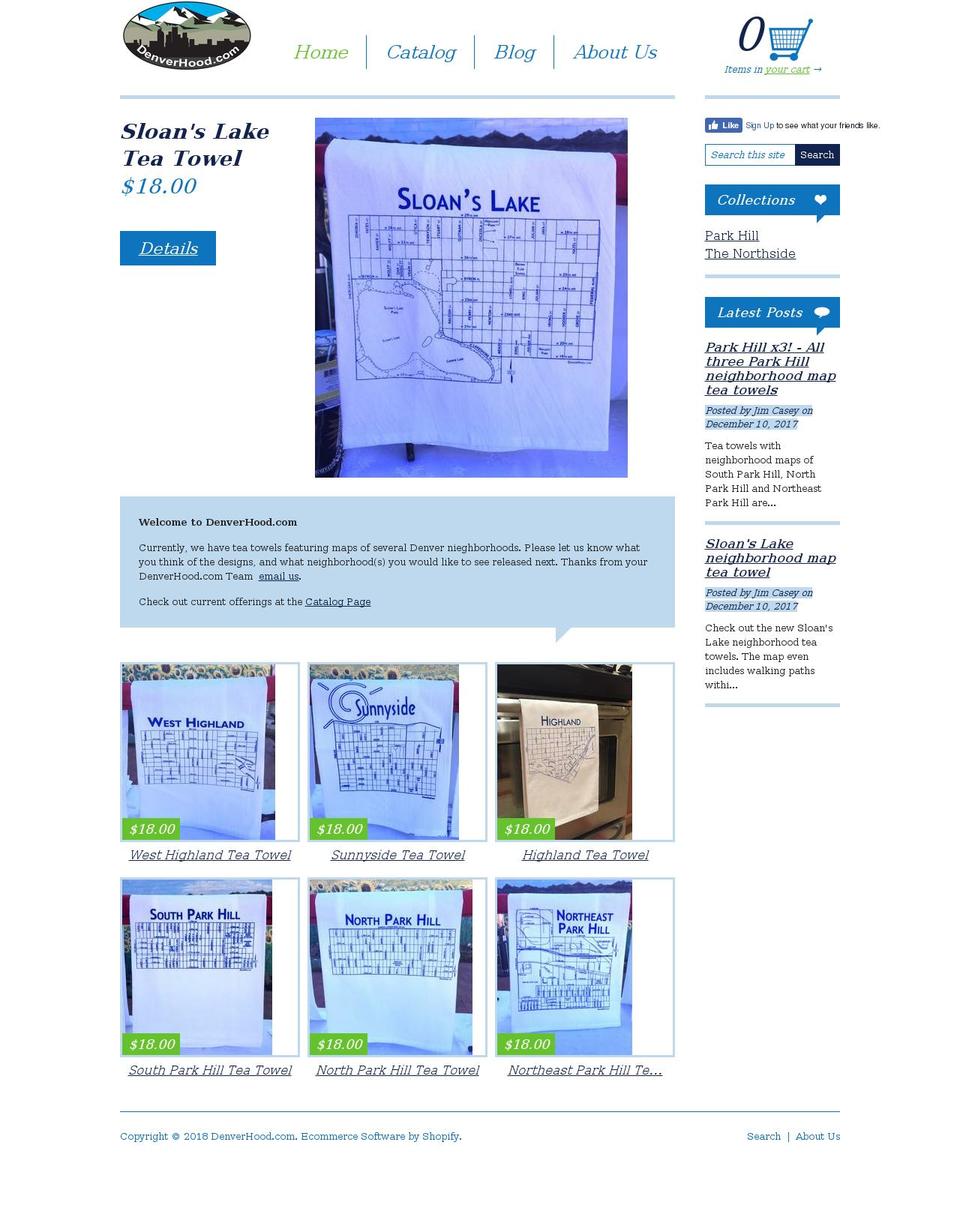 denverhood.com shopify website screenshot