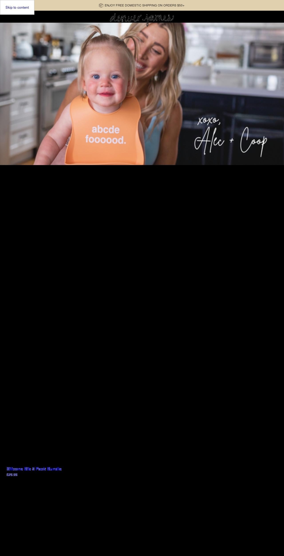 denverjames.com shopify website screenshot