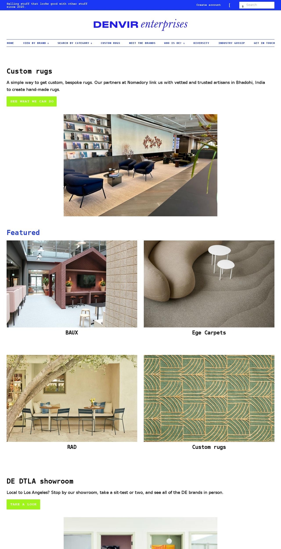 denvirenterprises.com shopify website screenshot