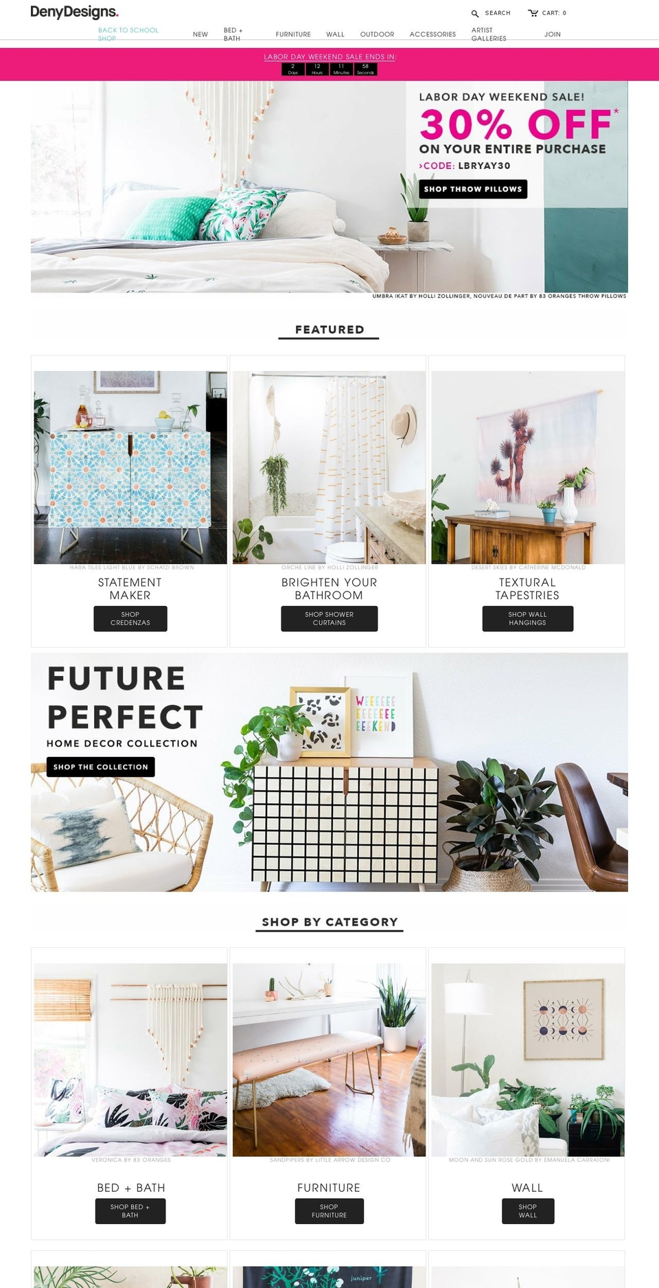 July Master Shopify theme site example denydesign.com