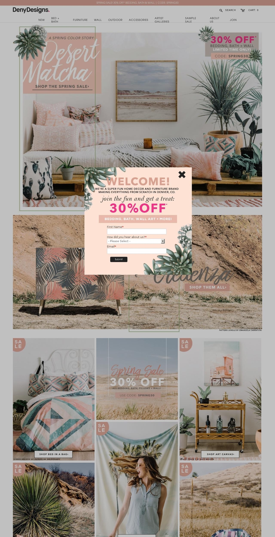Wholesale Shopify theme site example denydesigns.com
