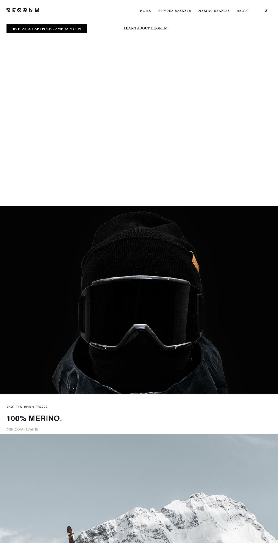 deorumski.com shopify website screenshot