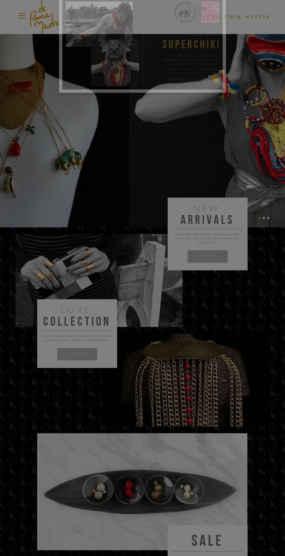 depanamadre.com shopify website screenshot