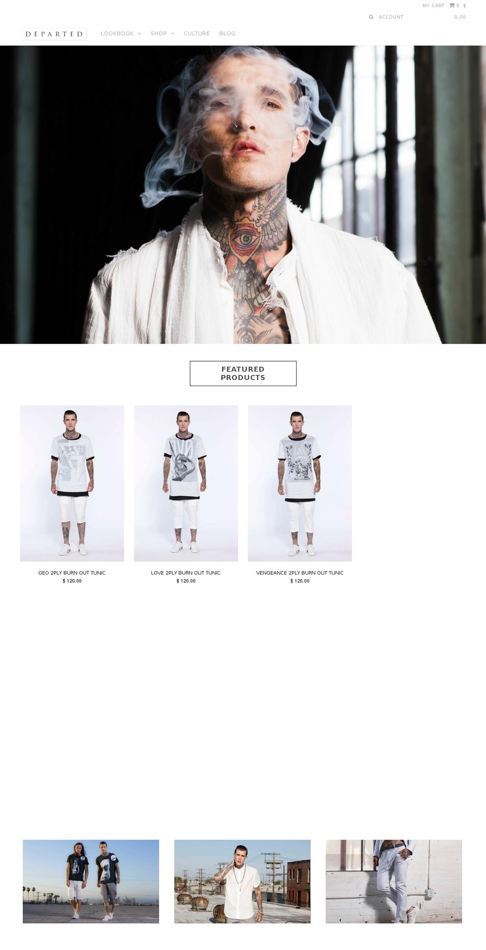 departedshop.com shopify website screenshot