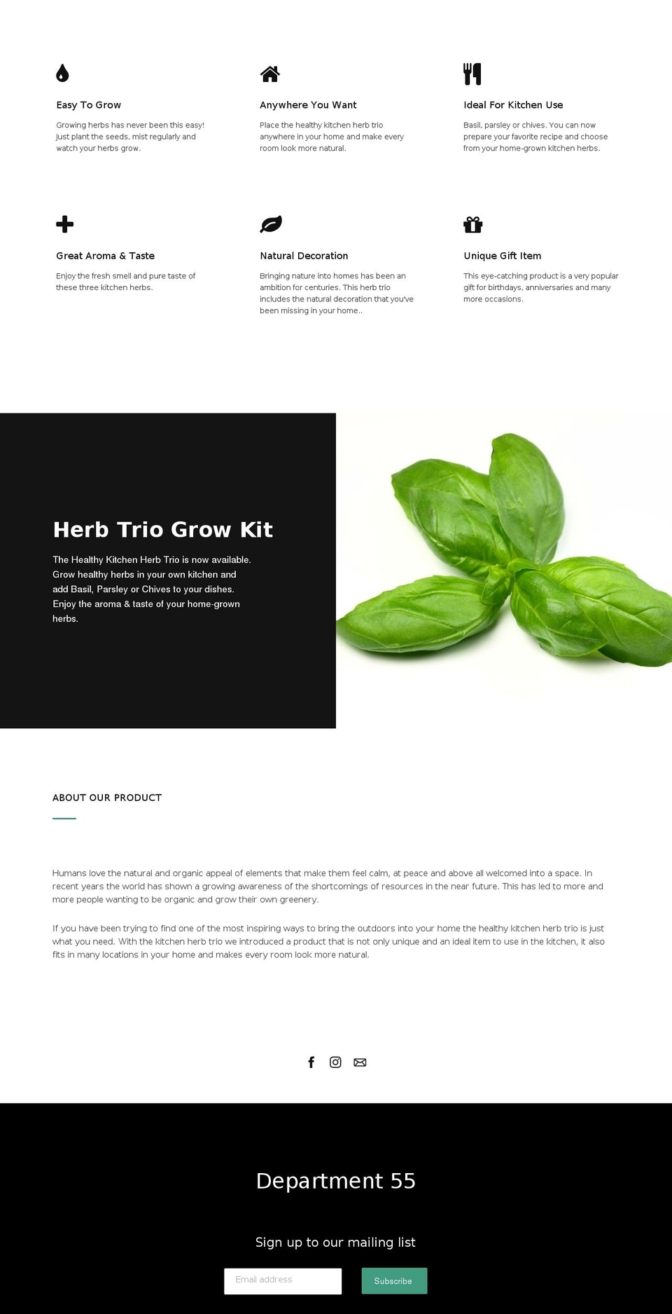department55.com — Shopify storefront screenshot