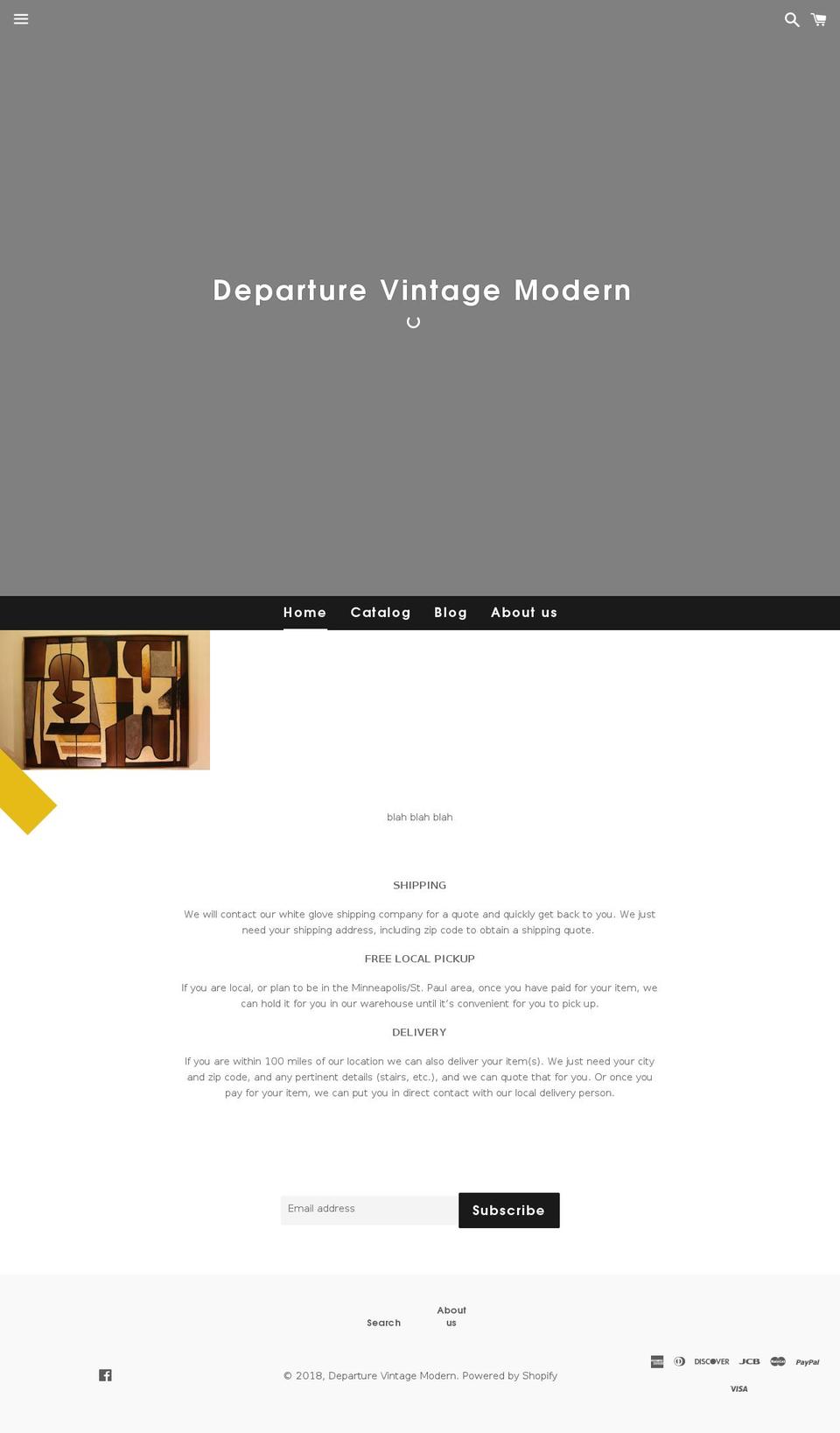departurevintagemodern.com — Shopify storefront screenshot