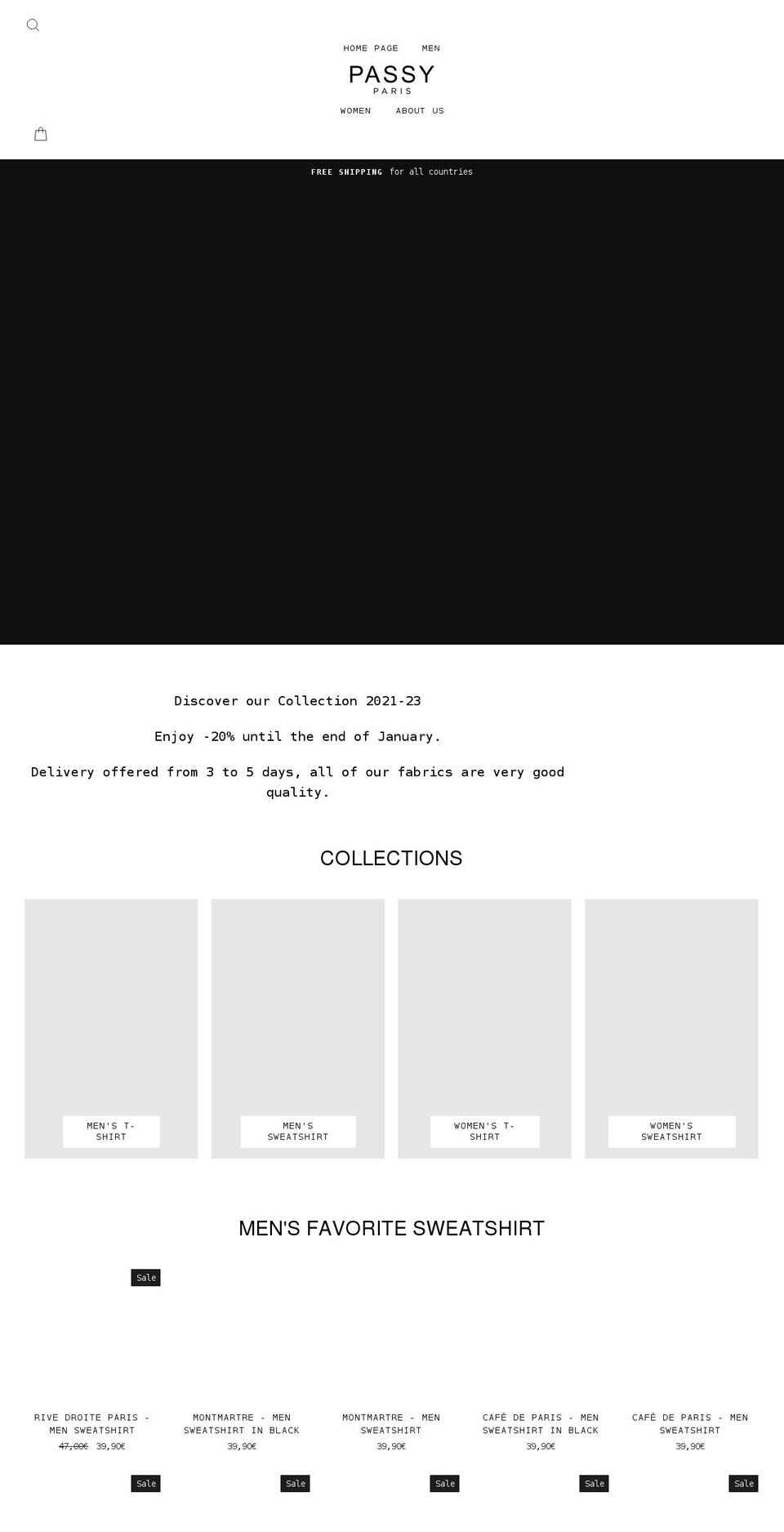 depassy.com shopify website screenshot