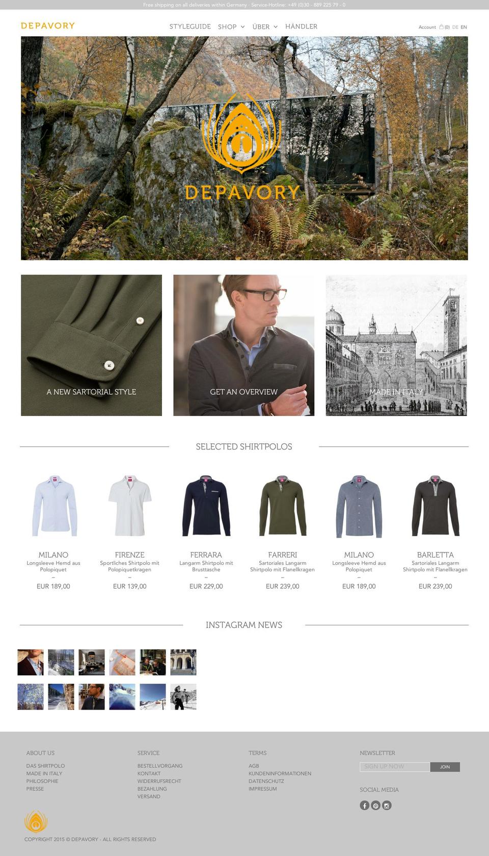 Depavory (2016-05-13) Shopify theme site example depavory.org