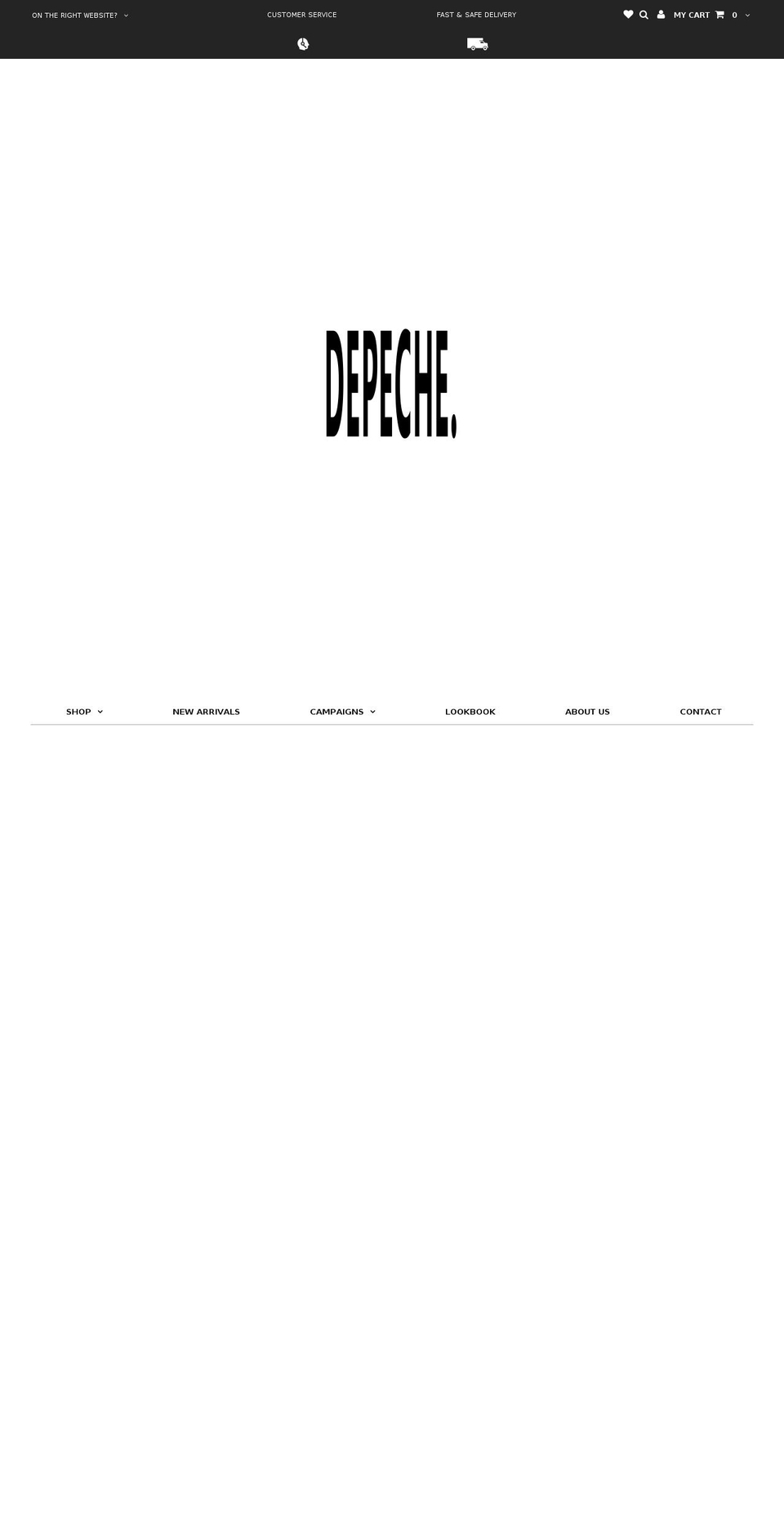 depeche-denmark.se shopify website screenshot