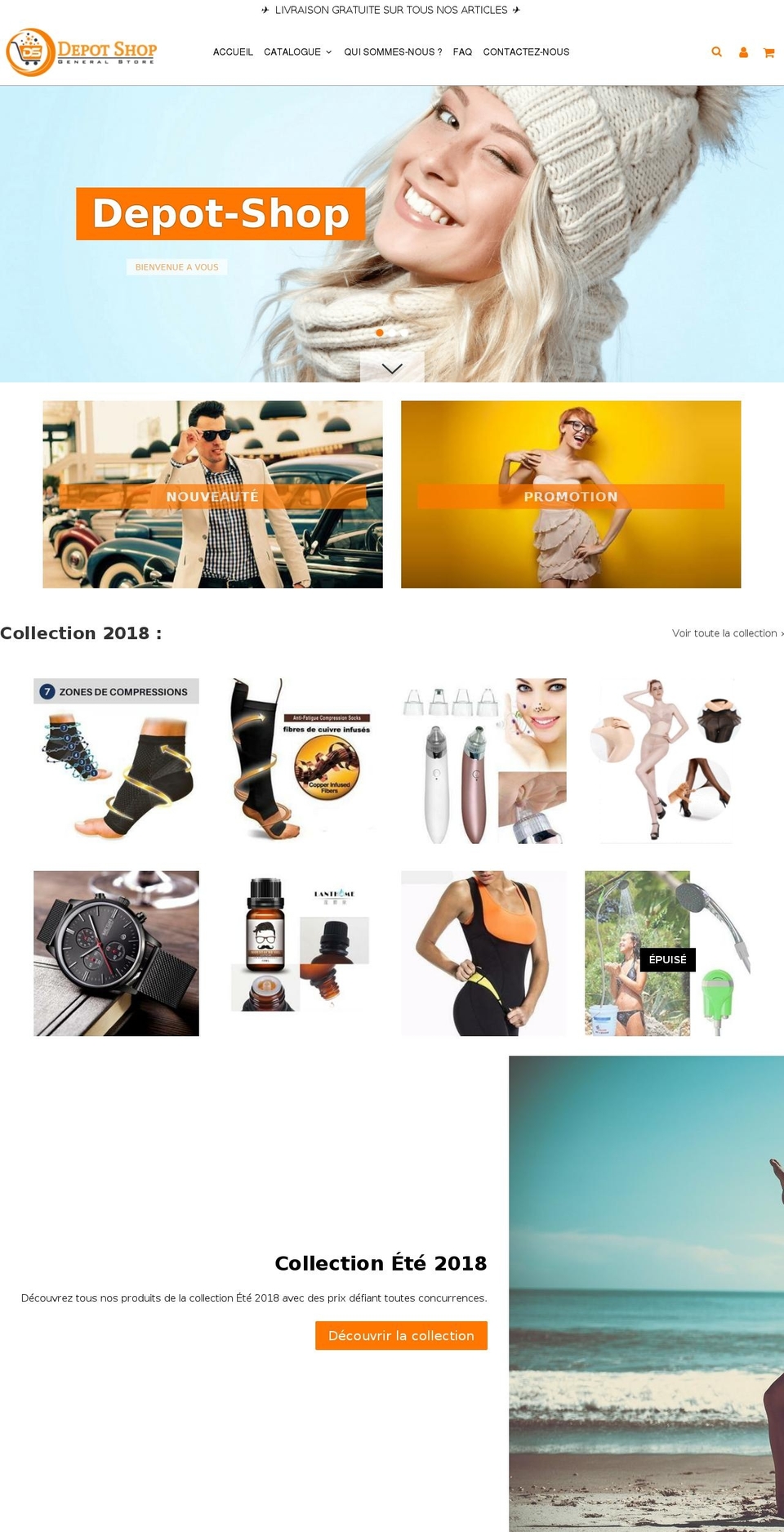 speedfly-1-11 Shopify theme site example depot-shop.com