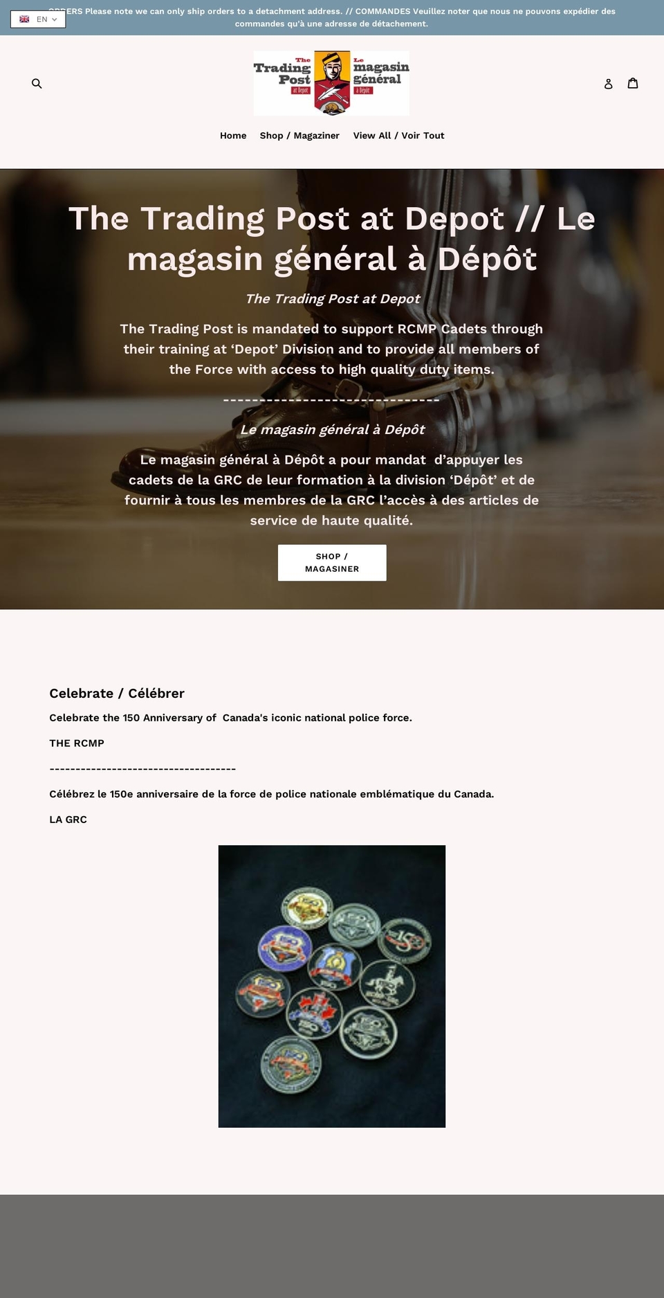 depot-tradingpost.com — Shopify storefront screenshot