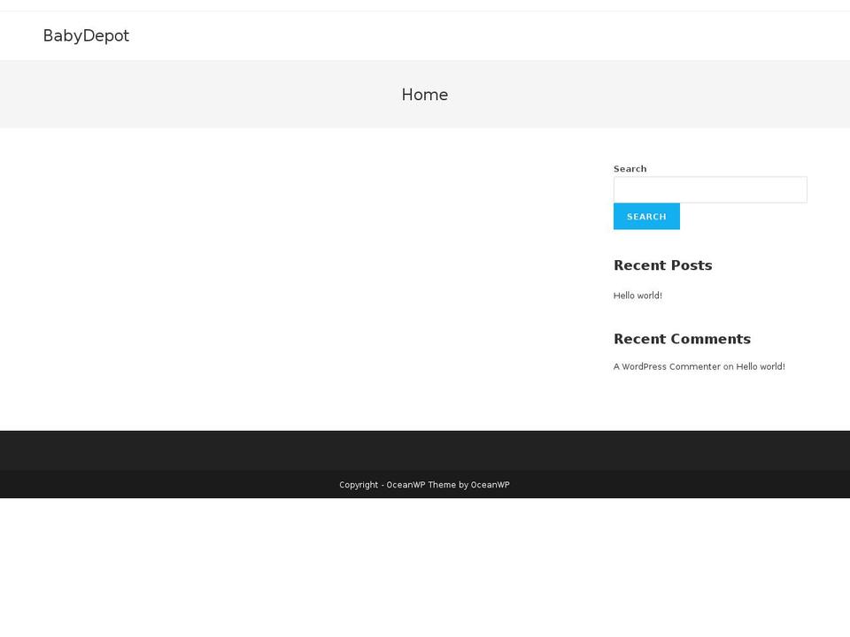 depotbaby.com shopify website screenshot
