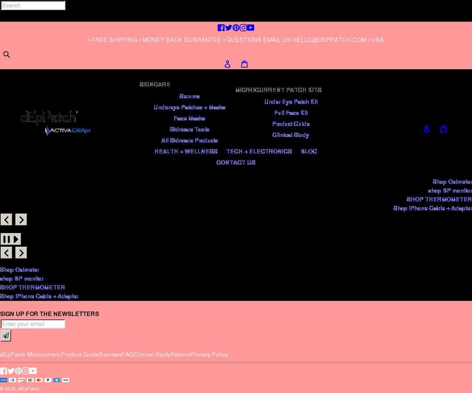 deppatch.com shopify website screenshot