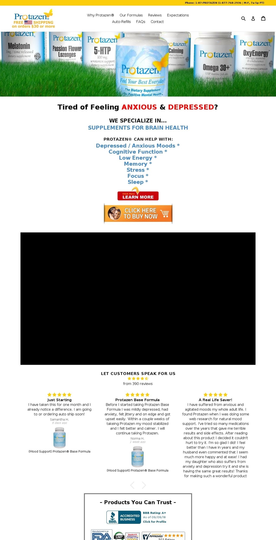 depressiontreatmentnews.com — Shopify storefront screenshot