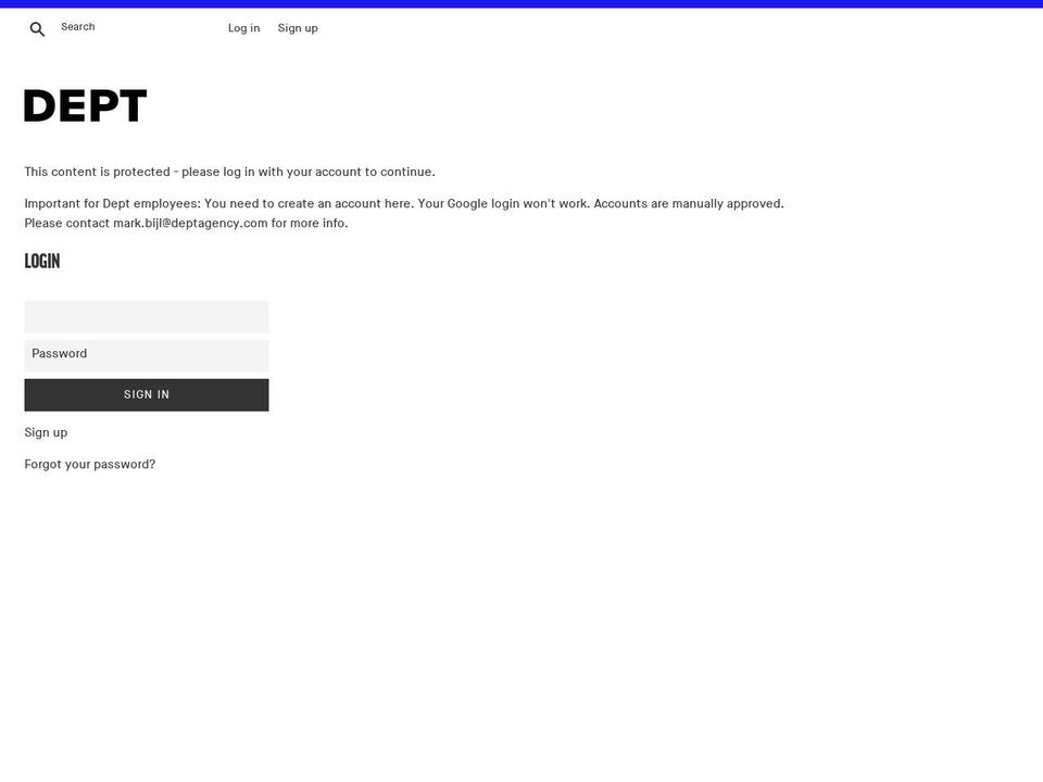 deptify.com — Shopify storefront screenshot