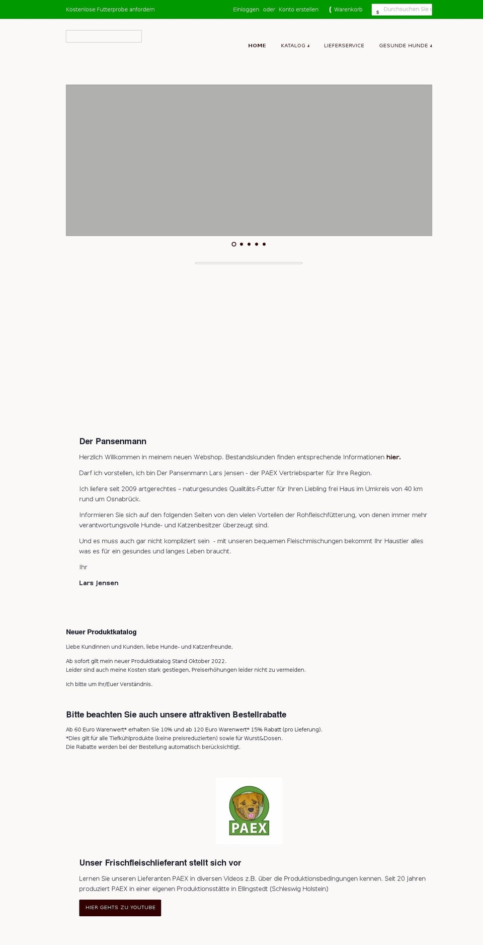 der-pansenmann.de shopify website screenshot