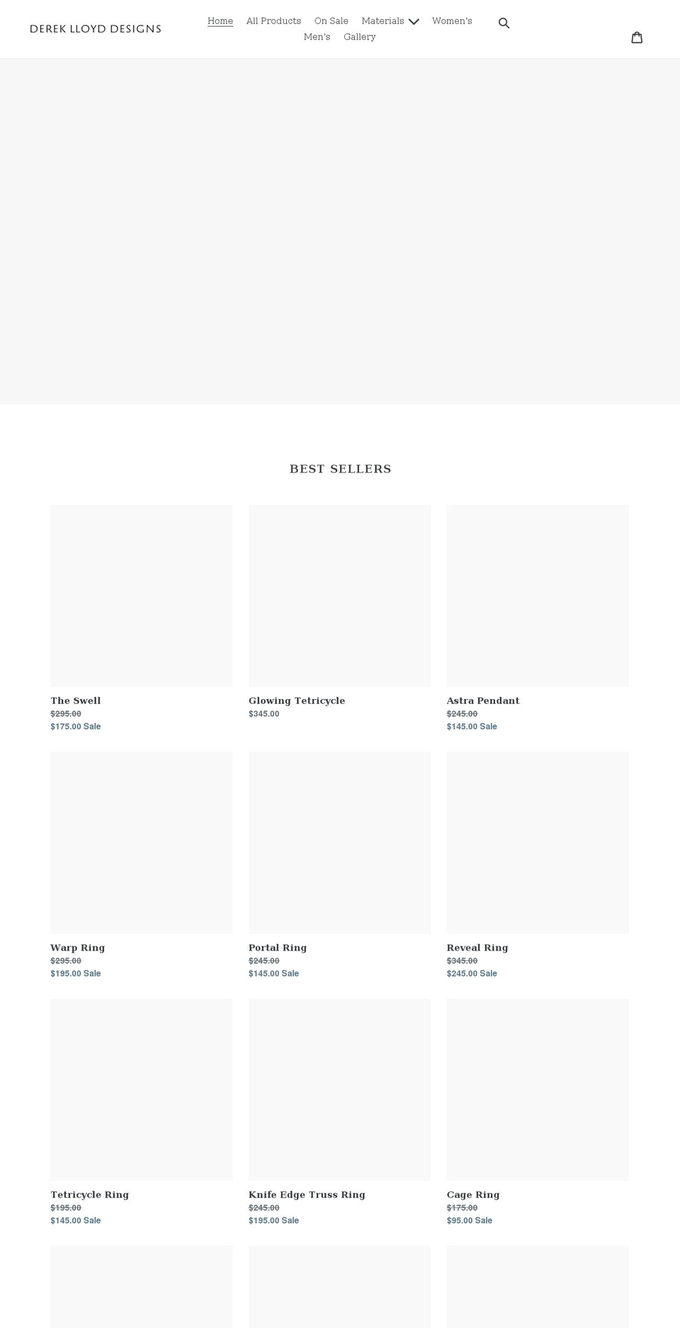 dereklloyddesigns.com shopify website screenshot