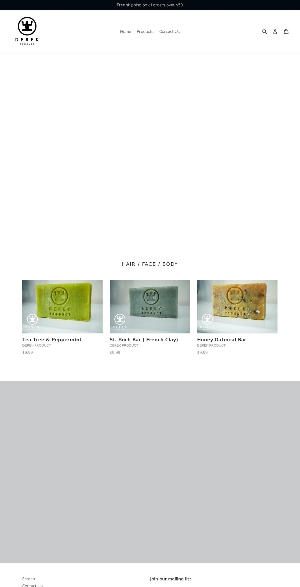 derekproduct.com — Shopify storefront screenshot