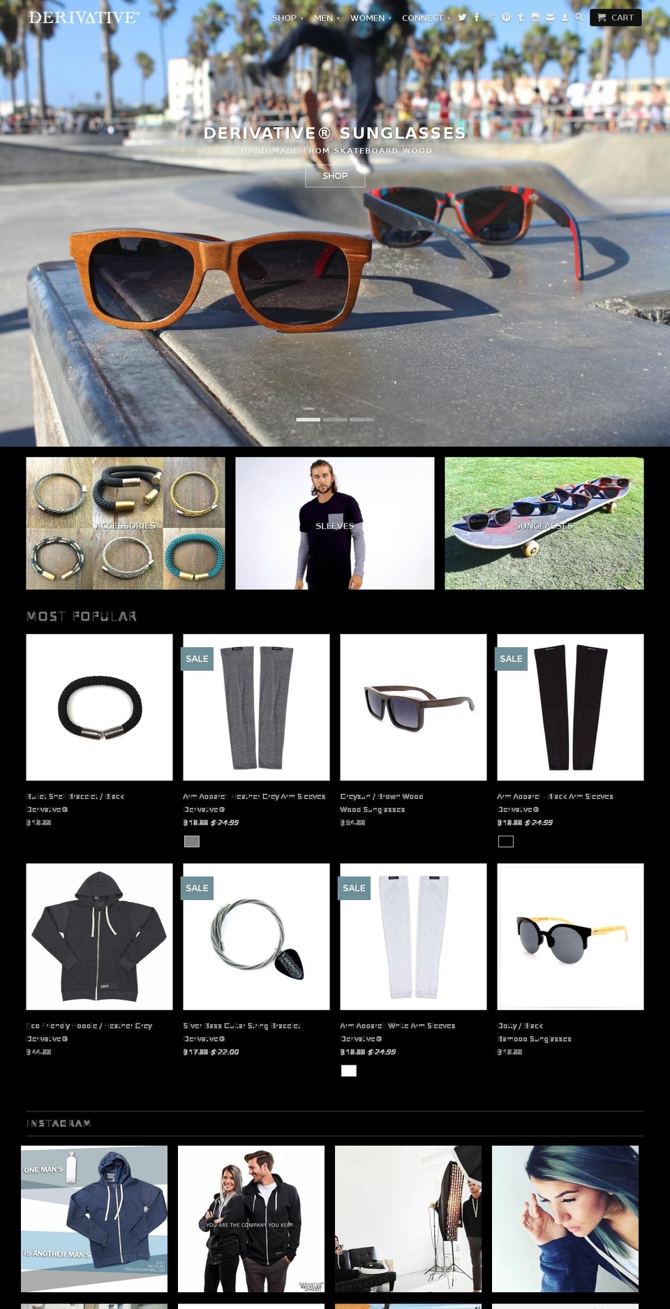 derivativeapparel.com shopify website screenshot