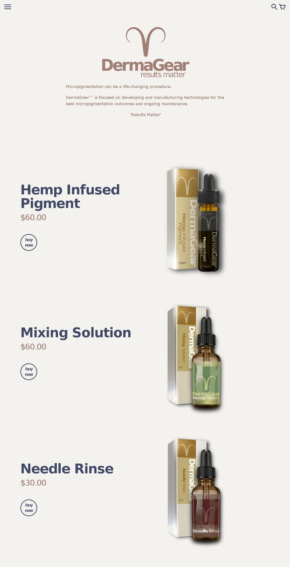 dermagear.com — Shopify storefront screenshot
