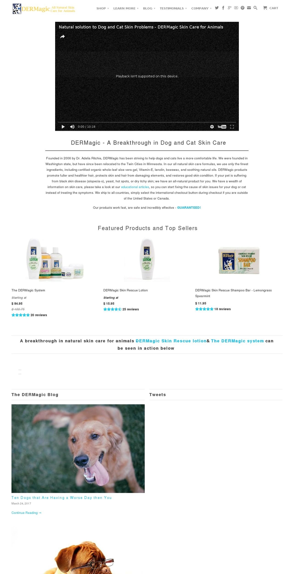 dermagic.com shopify website screenshot