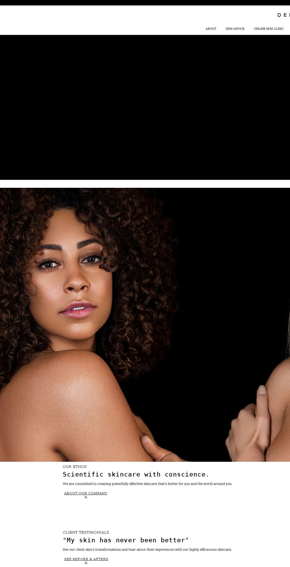 dermalist.com shopify website screenshot