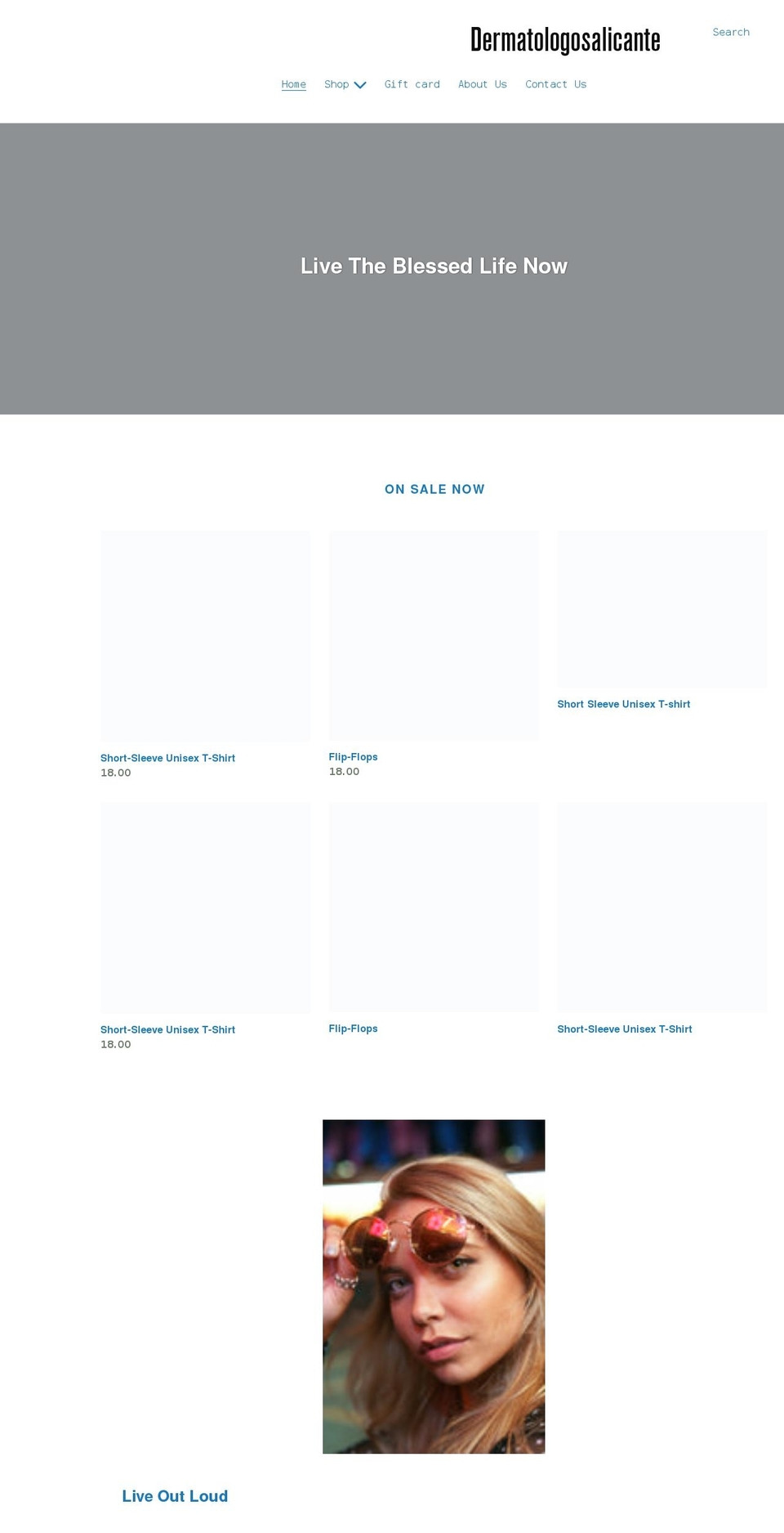 dermatologosalicante.com shopify website screenshot
