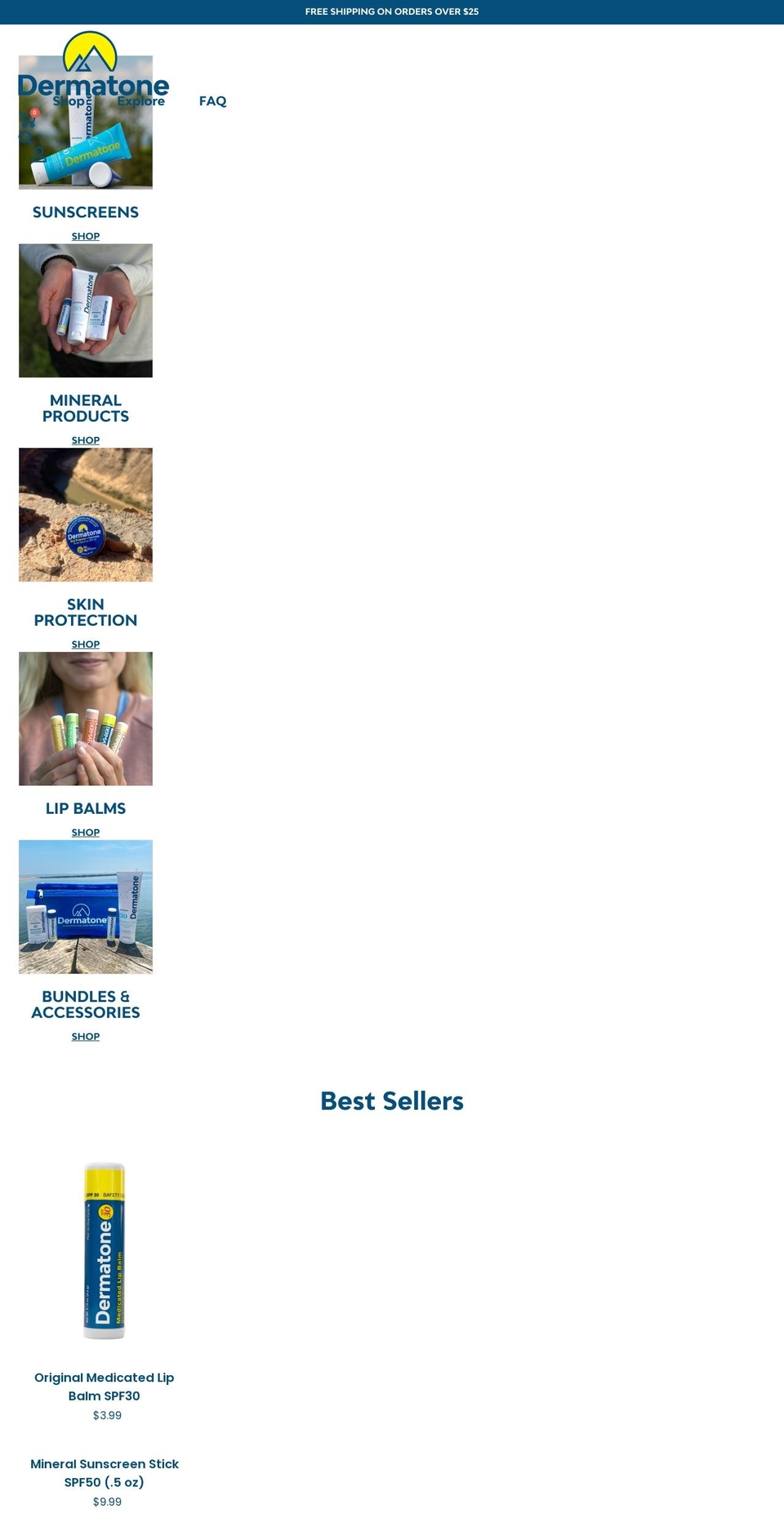 dermatone.com shopify website screenshot