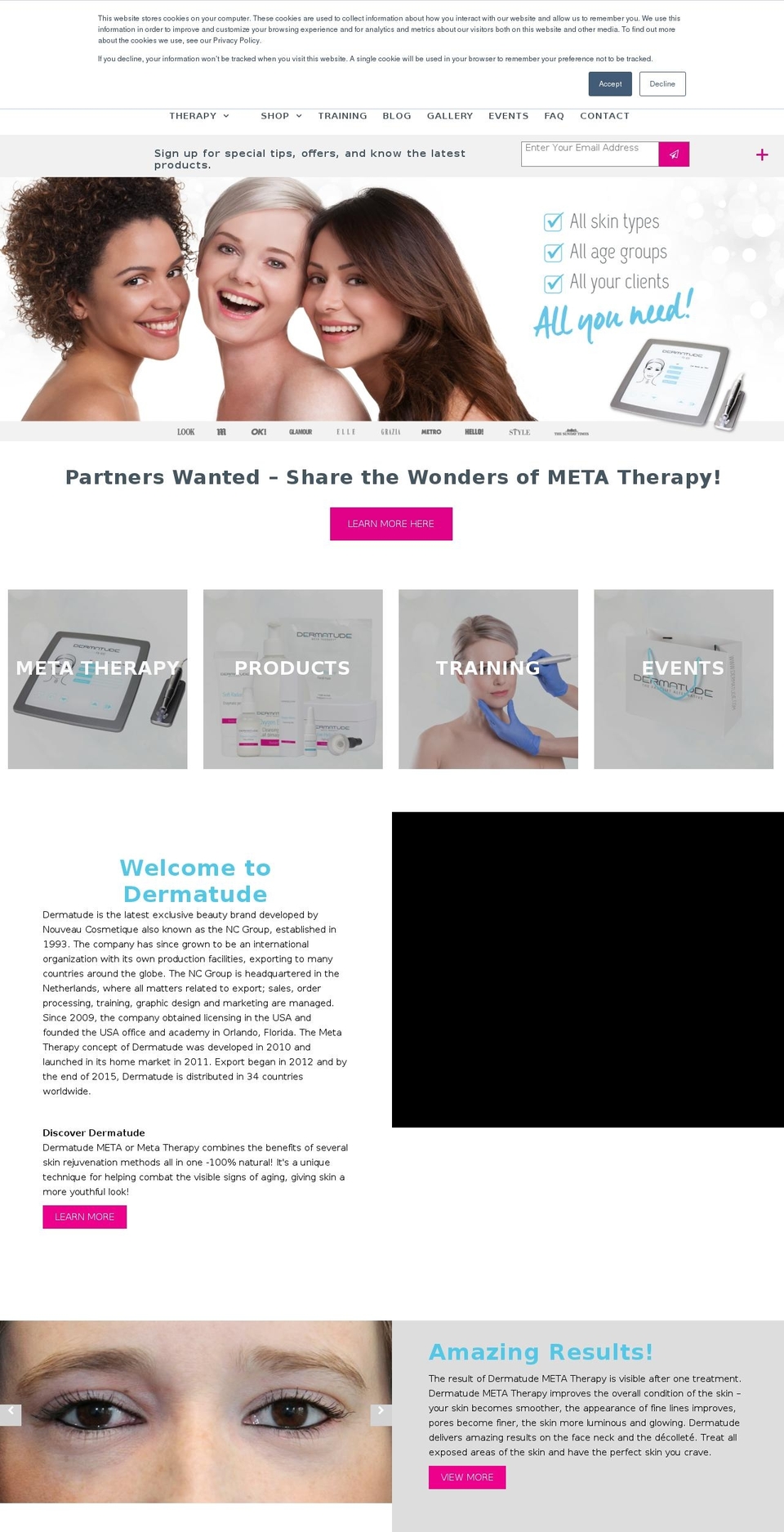 dermatudeusa.com — Shopify storefront screenshot