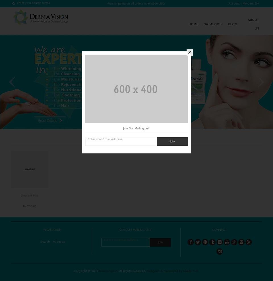 dermavin.com shopify website screenshot