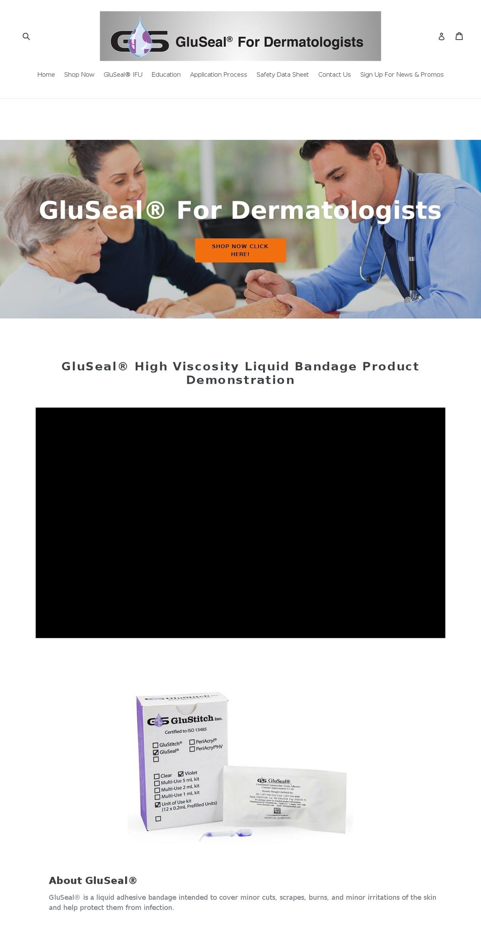 dermglu.com shopify website screenshot
