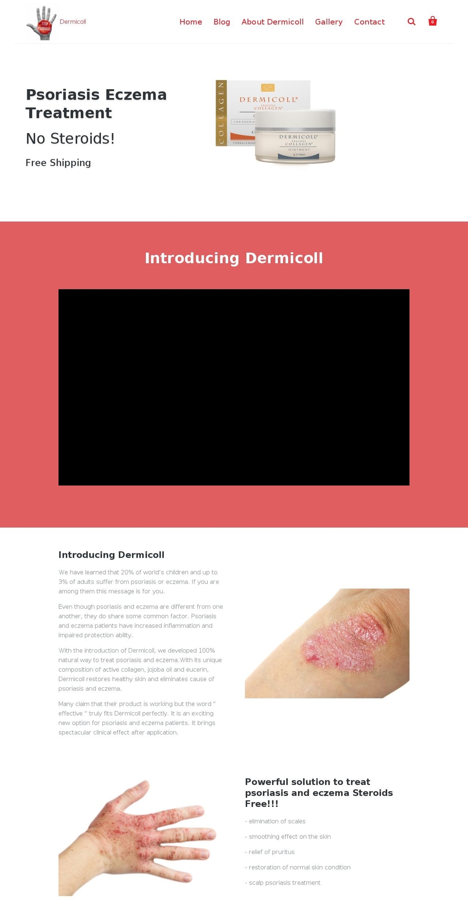 dermicoll.com — Shopify storefront screenshot