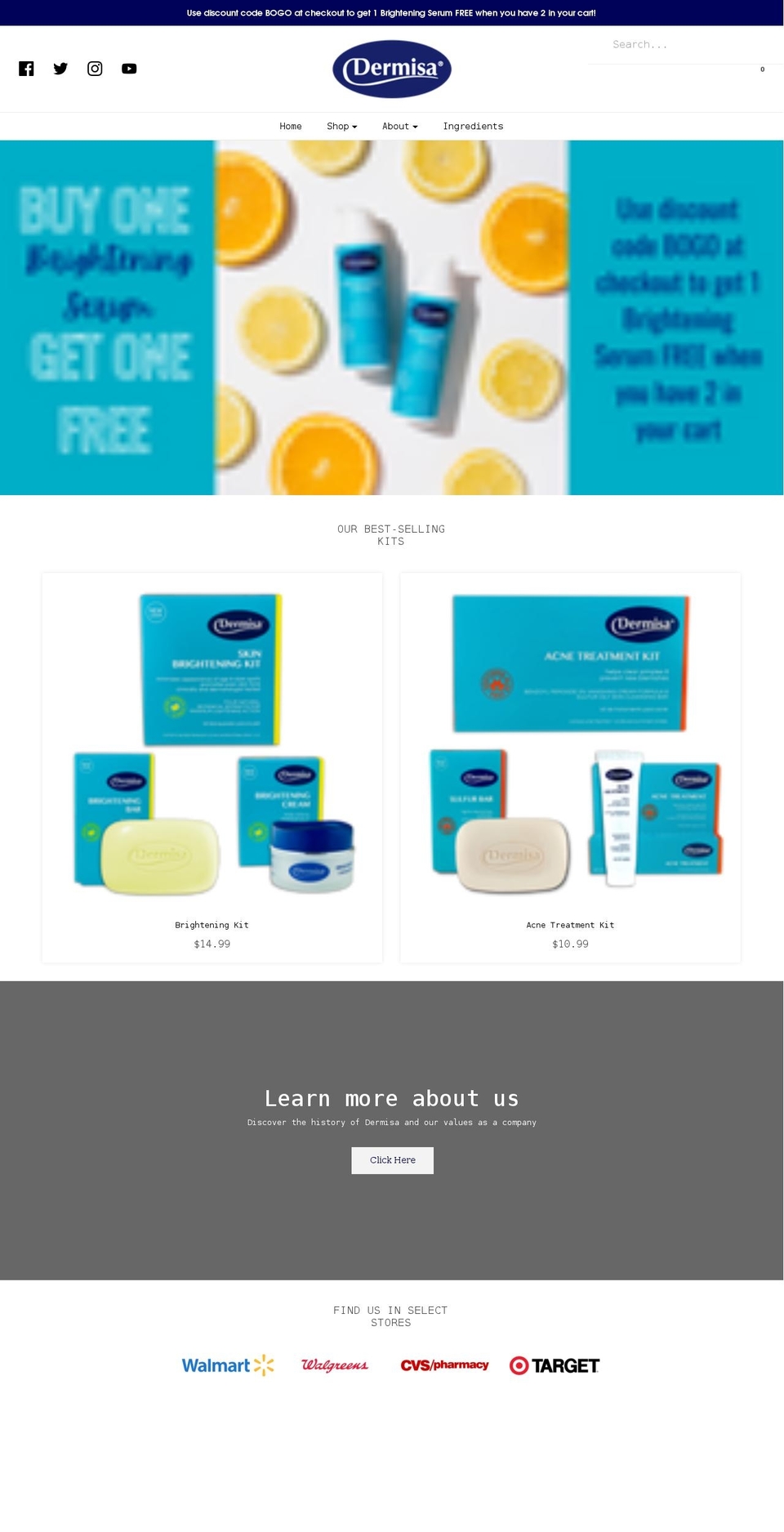 dermisa.com shopify website screenshot