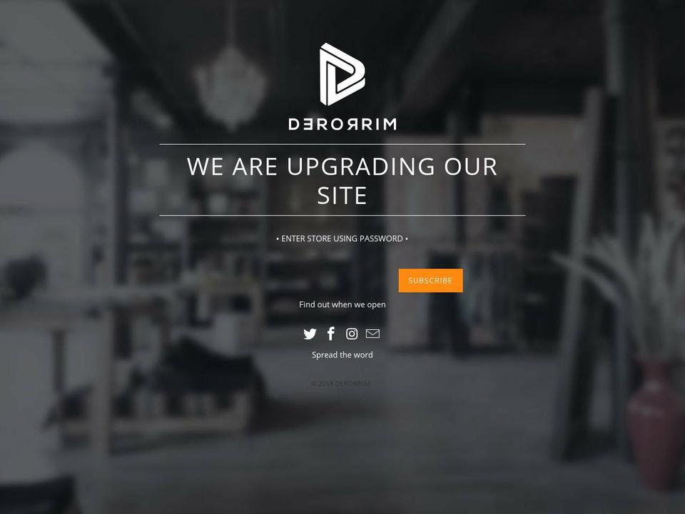 derorrim.com — Shopify storefront screenshot