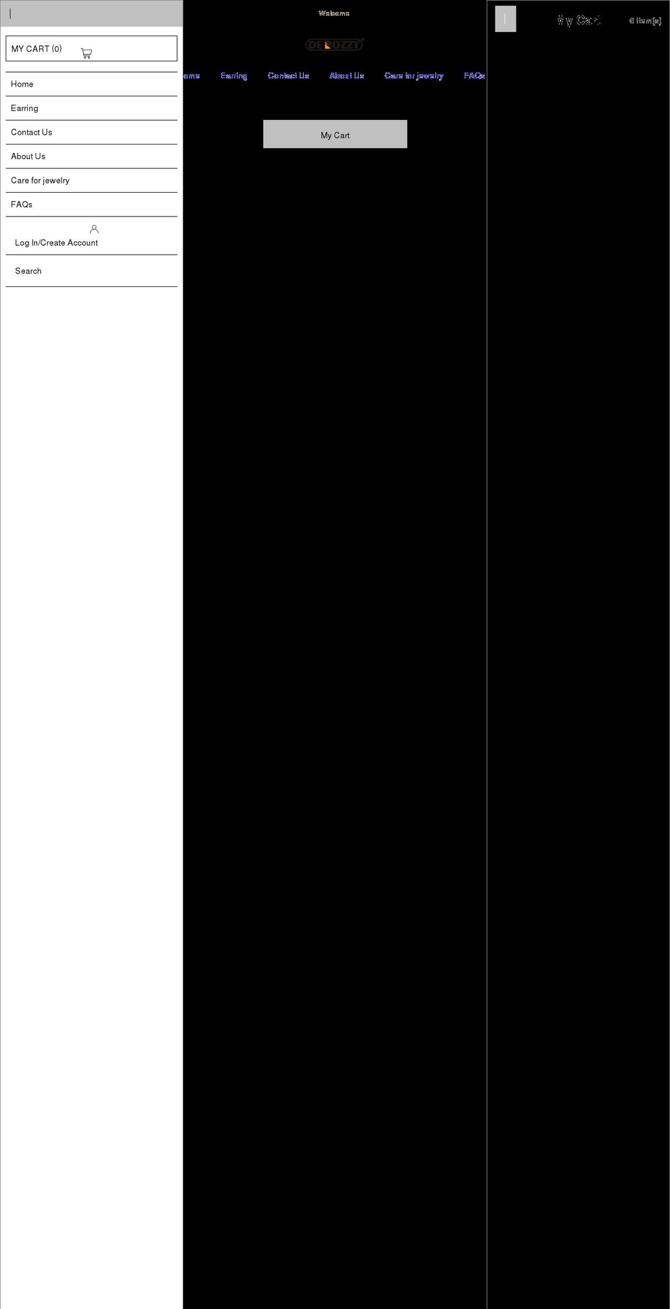 derozzy.com shopify website screenshot