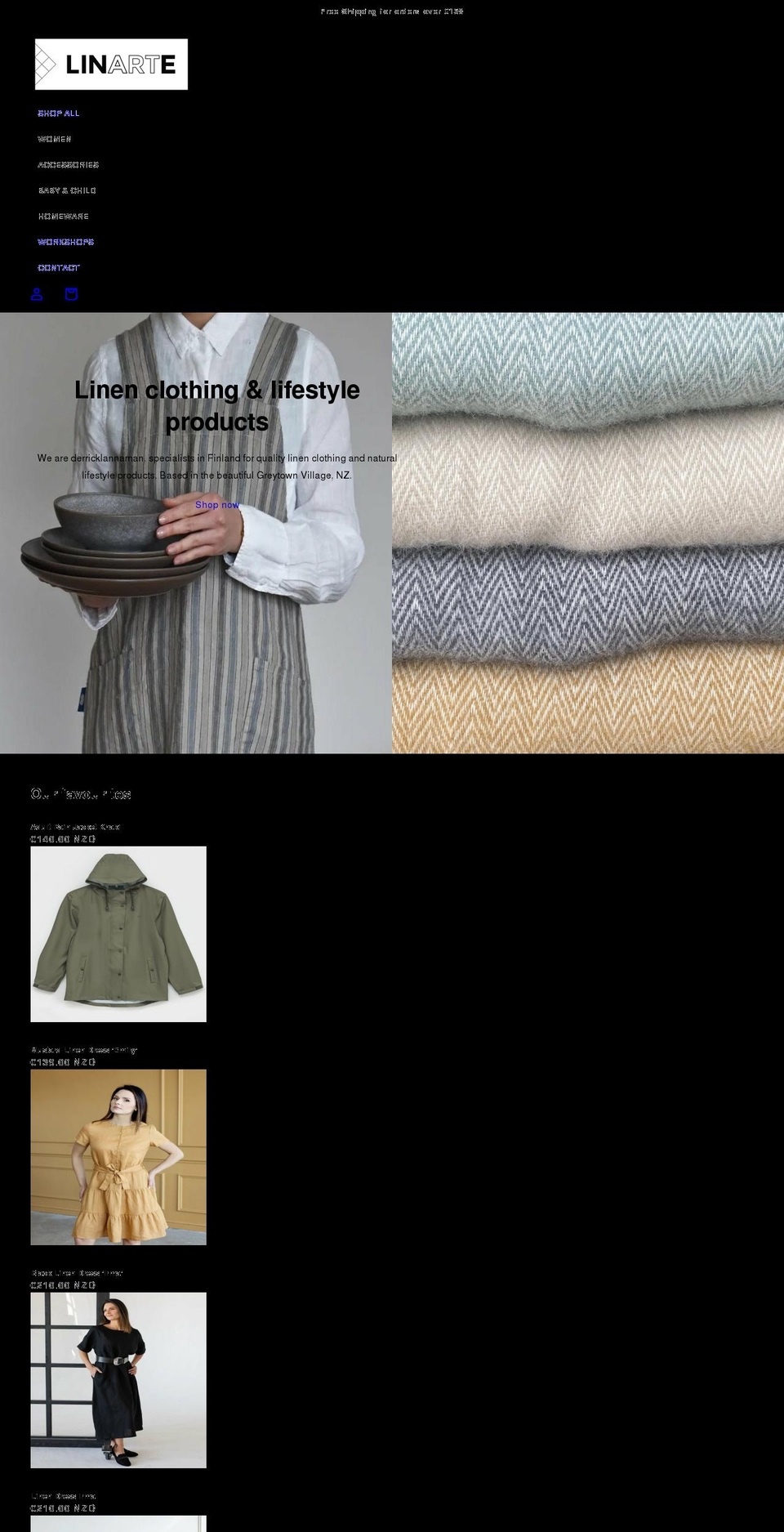 derricklannaman.com shopify website screenshot