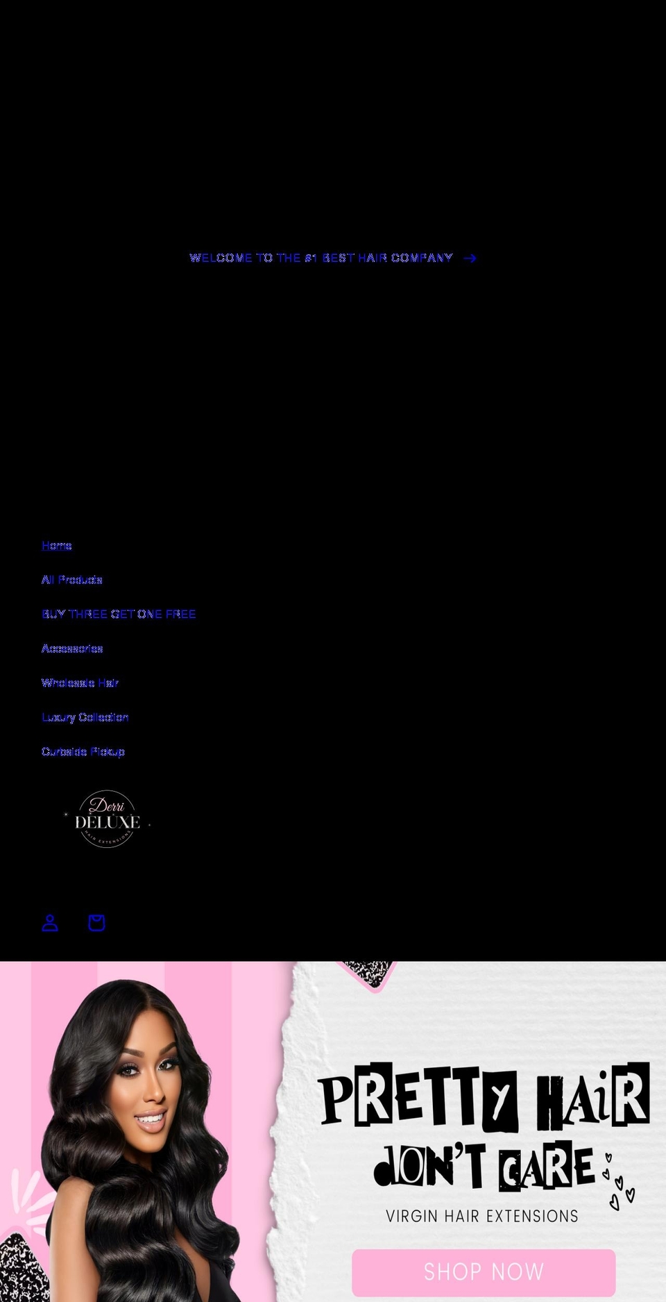 derrideluxe.com shopify website screenshot